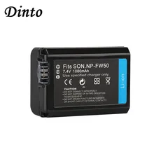 Dinto 1080 мАч 7.4 В 1 шт. NP-FW50 NPFW50 цифровой Батареи для камеры NP FW50 для Sony NEX-3 NEX-5C NEX-C3 A33 A35 a55
