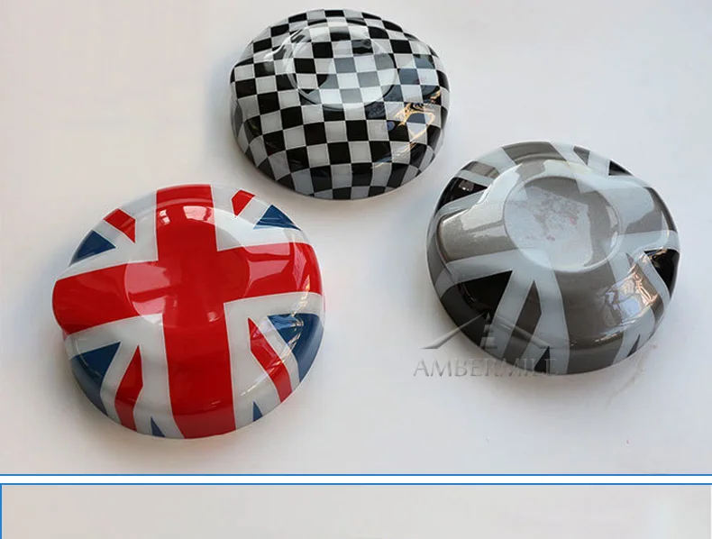 ABS Union Jack Car Fuel Tank Cap Cover Stickers Decoration for Mini Cooper Clubman F54 F55 F56 Car Styling Accessories (3)