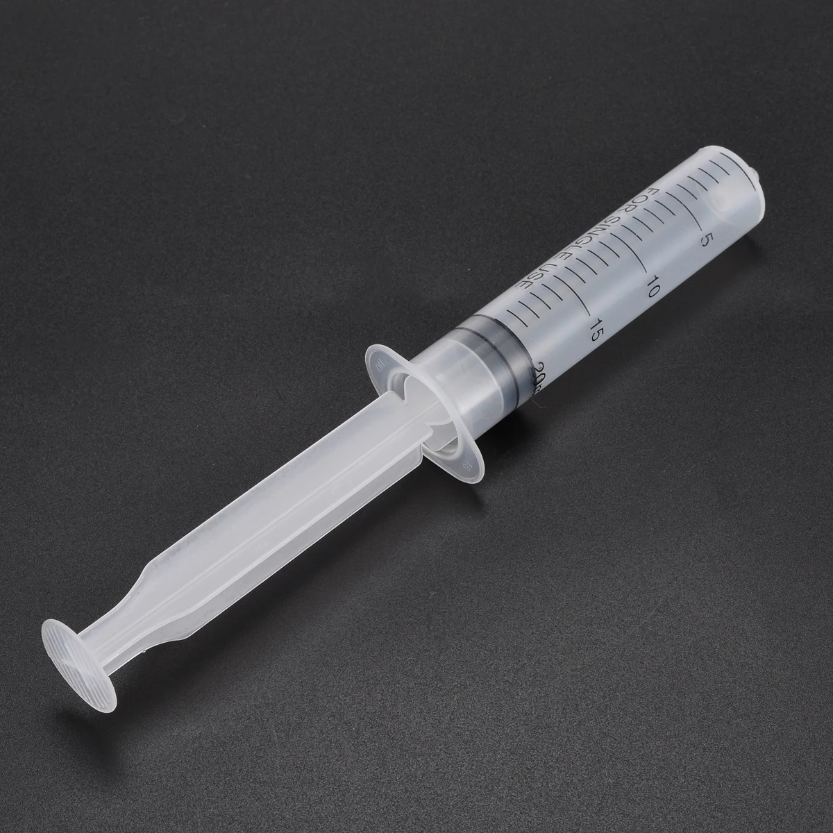 20ml Transparent Plastic Syringe 1ml Graduated Industrial Dispensing Syringes with Soft Silicone Tube Pipe