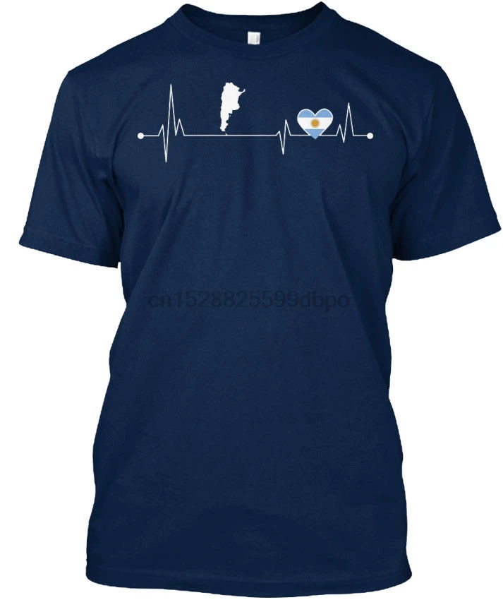

2019 New Mens T Shirts Argentina Hearbeat Standard Unisex T-Shirt (S-5XL) Tee shirt
