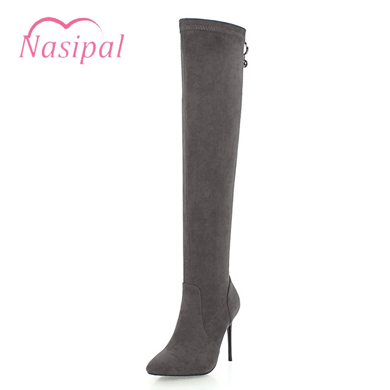 

Nasipal Zipper Botas Femininas Sexy fashion Women Boots Over Knee High Boots Winter Females Footwear Crystal Thigh High Boots