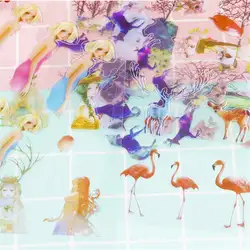 6 видов конструкций Ретро вещи Фламинго тема Единорог девушки Deco Наклейки в виде пуль оформленный скрапбукингом дневник новый стикер для