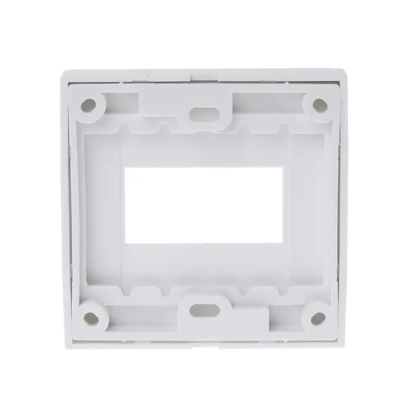 

White Flame Retardant PC Blank Switch Socket Panel Empty Wall Outlet Faceplate Home Office Decor Tools 10166