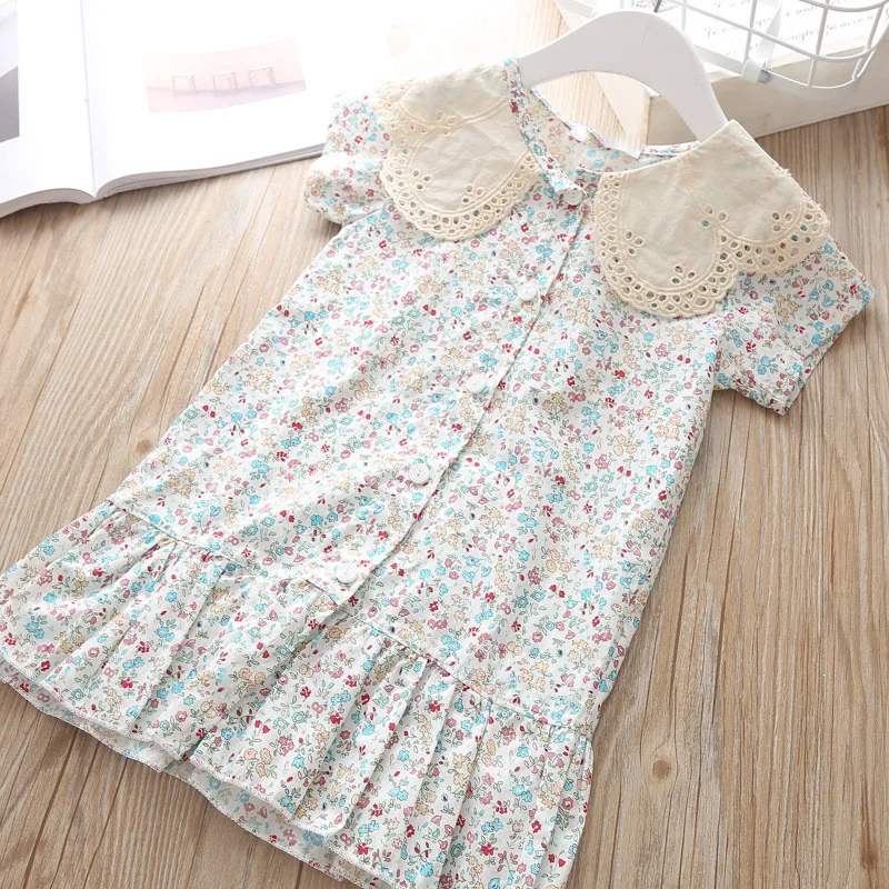 Платье с цветочным рисунком для девочек летнее платье-кардиган платья русалки