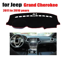 Черная Автомобильная приборная панель для jeep Grand Cherokee от 2011 до лет полиэфирная защитная накладка для приборной панели левое рулевое колесо
