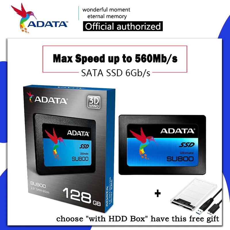 

ADATA SU800 SATA SSD 256GB 512GB HD SSD Hard Drive HDD 2.5 Hard Disk SSD SATA 128GB 560M Solid State Drive for laptop Computer
