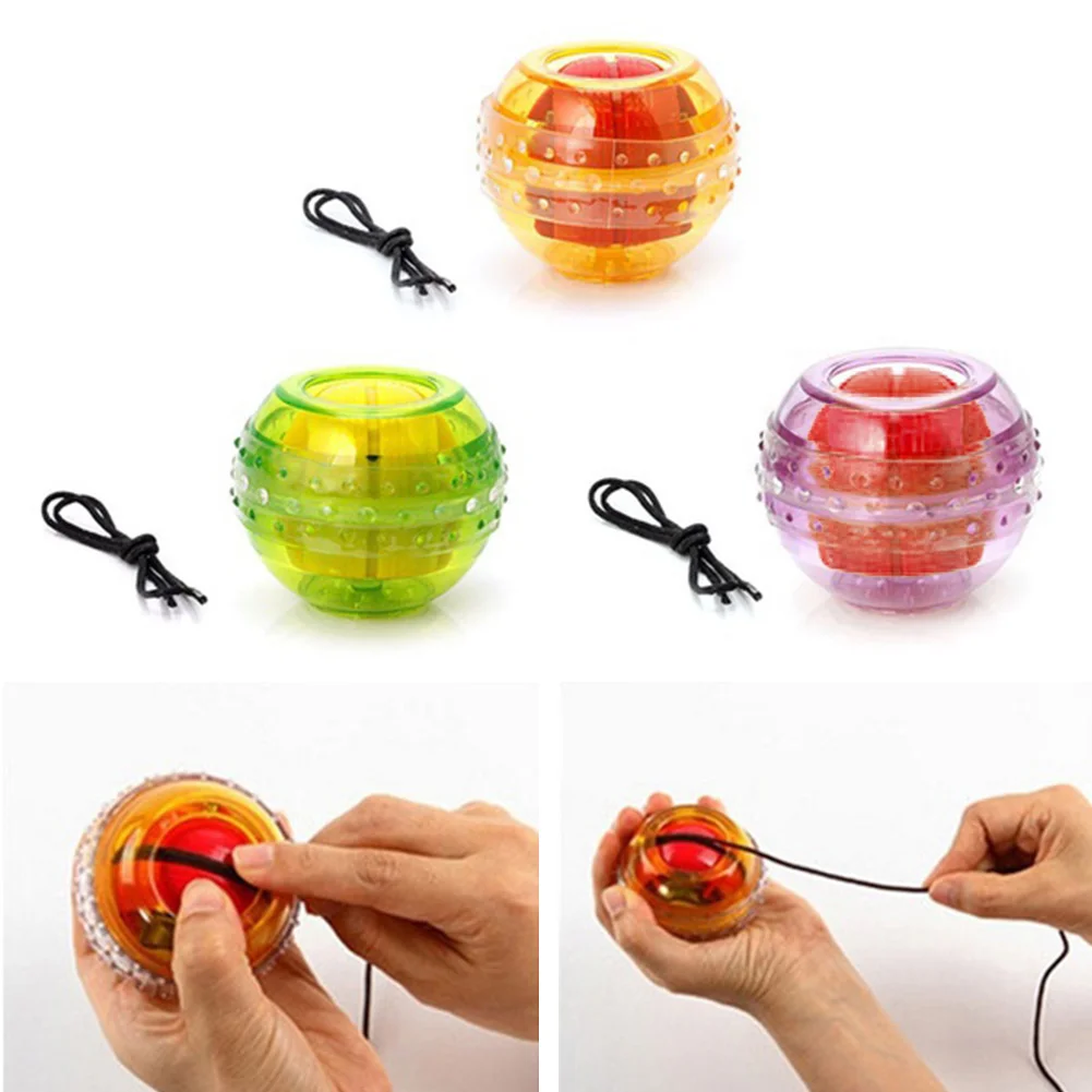 

Fully Automatic Gyro Ball LED Flashing Gyroscope Wrist Arm Exercise Simulator Strengthener Force Ball Anti-slip Silicone Grip