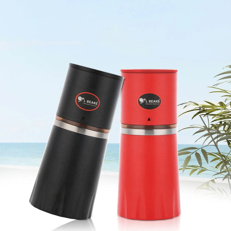 Portable coffee grinder+Cafe grind cup+coffee mug and Vacuum cup Hand
