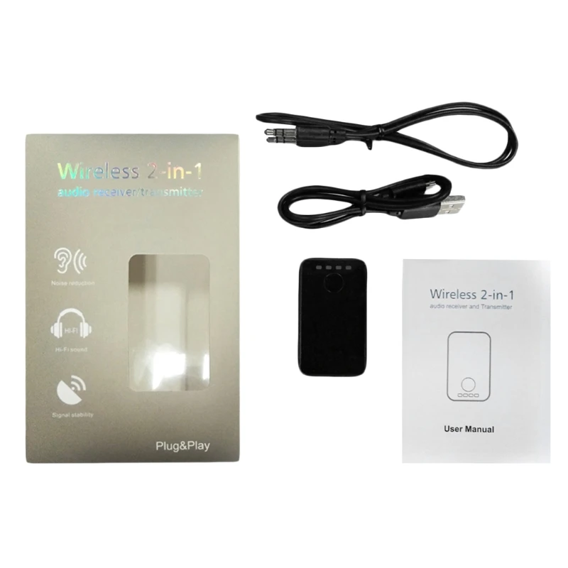 Новый 3 5 мм стерео Bluetooth передатчик + приемник A2DP аудио адаптер для ПК ТВ