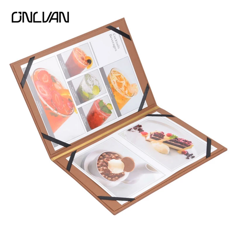 ONLVAN 10 PCS/LOT Menu Covers Customized Restaurant Menu Folders PU