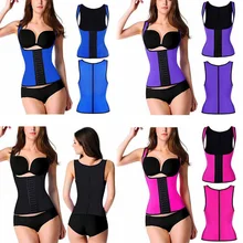 As mulheres do Espartilho 4 Suporte de Aço Trainer Cintura Shapewear Empurrar Para Cima Colete Barriga barriga Emagrecimento Cinto Corpo Shaper Corsets bem D