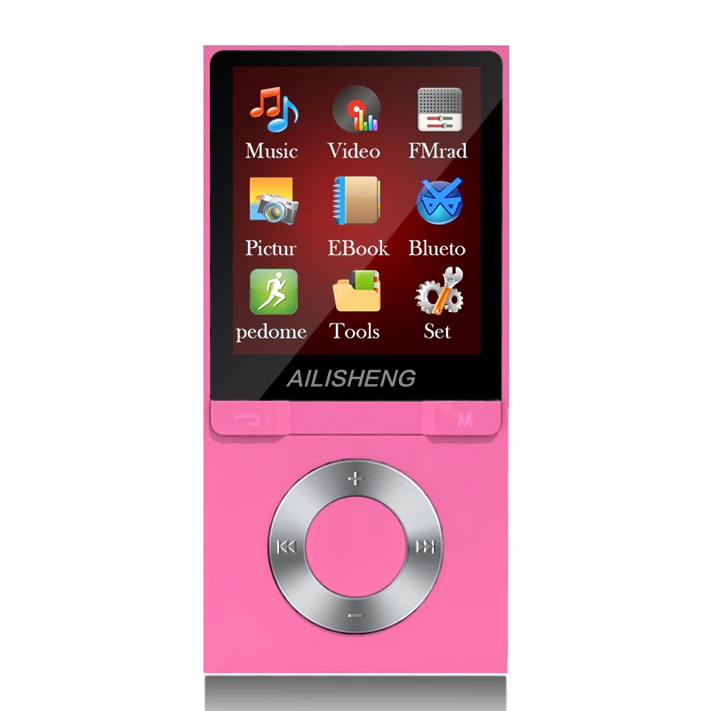 Bluetooth MP4 плеер 8 ГБ MP3 шагомер 1,8 дюймов Экран играть 50 часов с fm-радио электронная книга аудио-видео плеер портативный Walkman