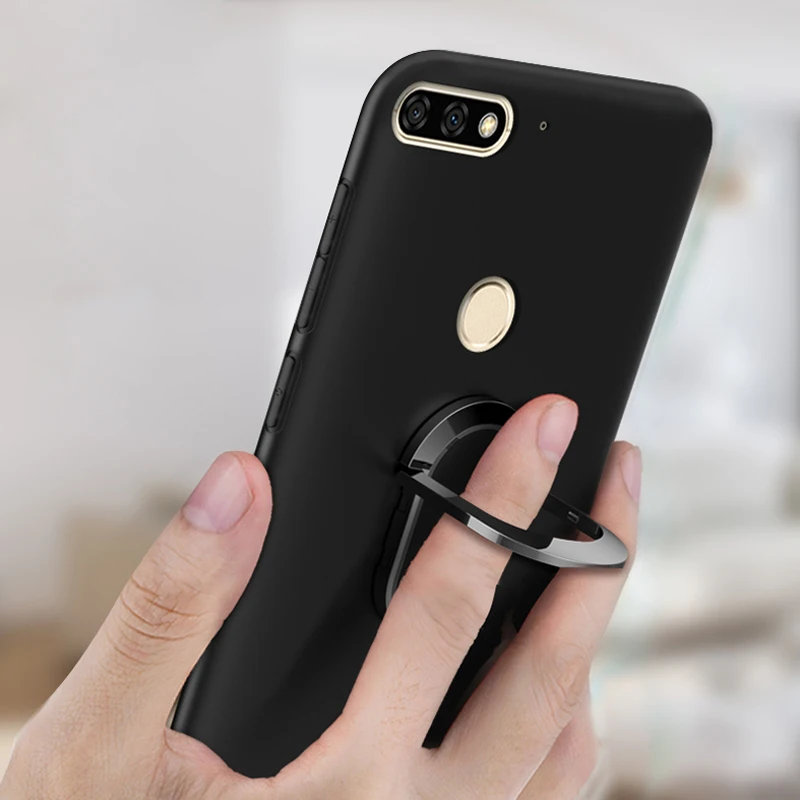 Honor 7C AUM-L41 Russia Version 5.7 inch Case luxury Soft Black silicone Funda for Huawei Honor 7C 7 C Honor 7C AUM-L41 Cover huawei waterproof phone case