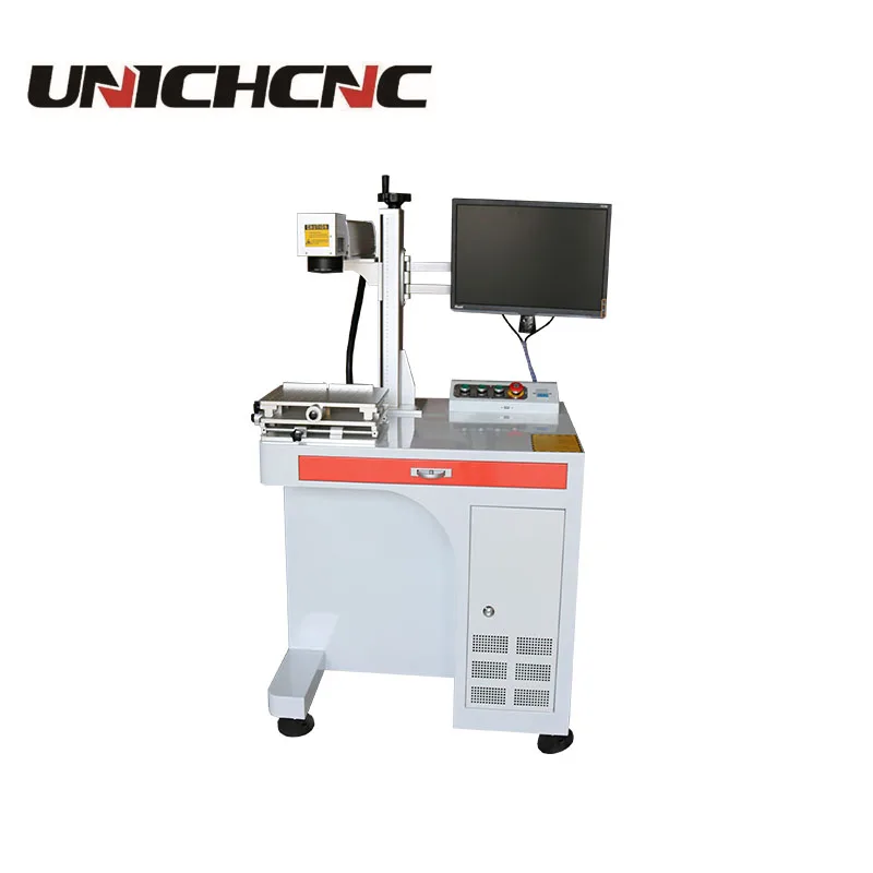  Desktop model fiber laser marking machine with computer