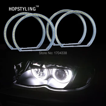 

Hopstyling 4x146mm LED Angel eyes Hao Rings for BMW E46 (1998-2001) Vorfacelift Angel Eyes Headlight SMD 3528 LED Halo Ring