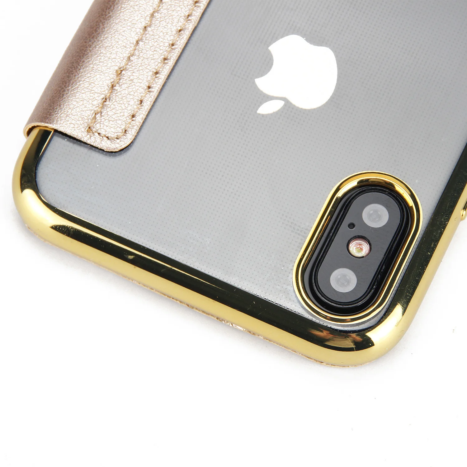 Luxury Brand For IPhone 7 Case Plating Edge Flip Case For Iphone X 6 6s 8 Plus XS Max Xr Cover Bussiness Leather Phone Cover