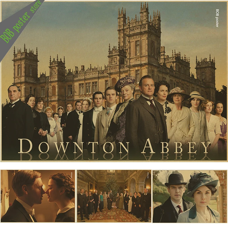 

Downton Abbey Vintage Movie Poster Wall Paper Home Decor wall sticker