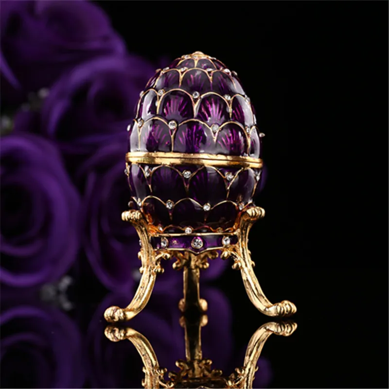 QIFU фиолетовая Faberge коробка для яиц домашнего декора|egg|egg faberge |