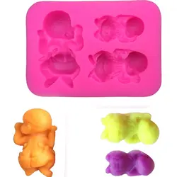 3D Детские украшение для торта из мастики мыло силиконовые формы Инструмент Кухонные принадлежности FT-177