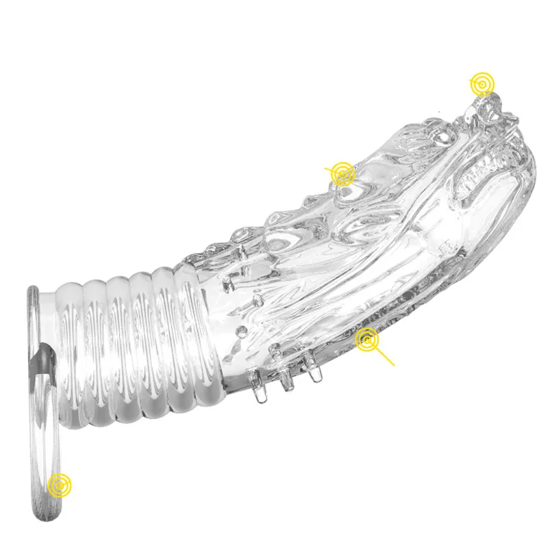 hc031Extender Condoms Bold dragon Sleeve Ring Full Cover (5)