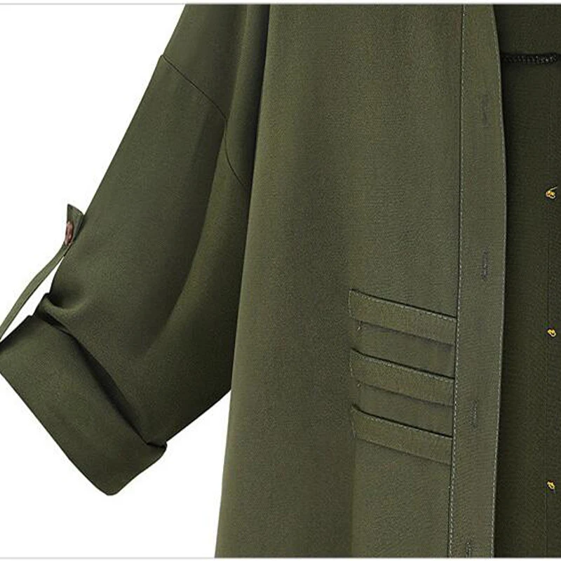 Goedkoop Hot Koop 2018 Herfst Mode Vrouwen Trenchcoat Casual Uitloper Single Breasted Turn down Kraag Vrouwen Dunne Jas manteau femme