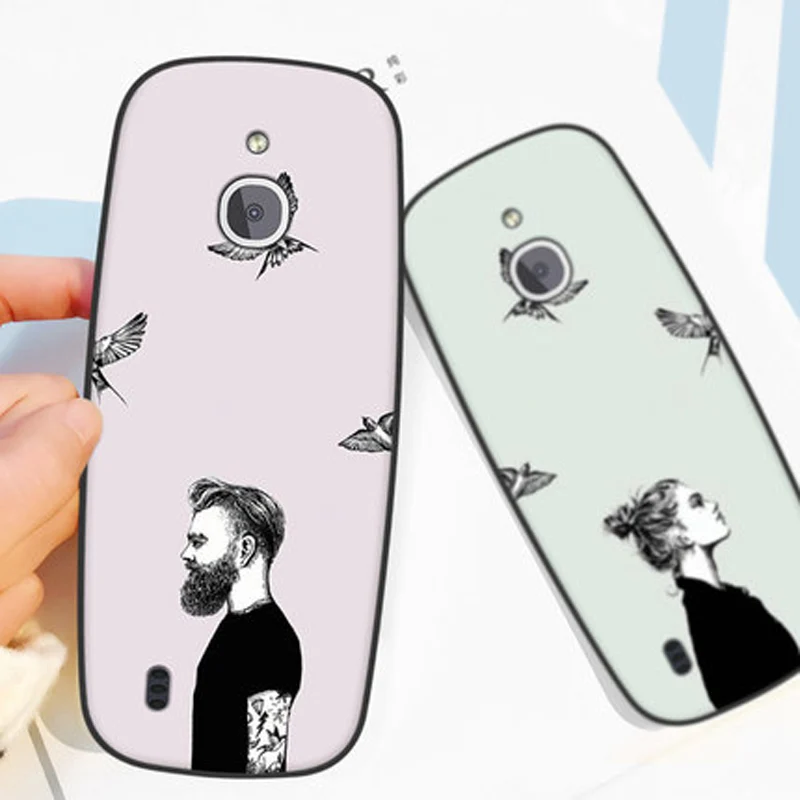 Чехол для Nokia 3310 4G задняя крышка мягкий силиконовый чехол накладка с рисунком Leon