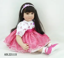 Muñeca reborn de 55 cm Falda con purpurina