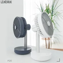 LEARNHAI P20S USB зарядное устройство Портативный на батарейках Электрический вентилятор кондиционер кулер вентилятор летний стол охлаждения Вращающийся вентилятор