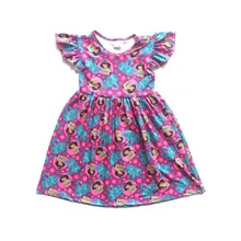 Милое платье принцессы с принтом Жасмин Dumbo для девочек