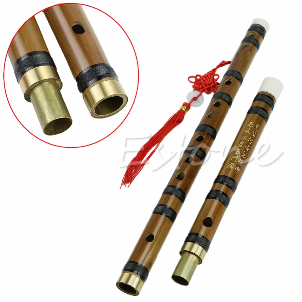 Nuevo instrumento Musical tradicional chino flauta de bambú hecha a mano en llave D