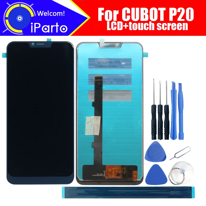 

6.18 inch CUBOT P20 LCD Display+Touch Screen Digitizer Assembly 100% Original New LCD+Touch Digitizer for CUBOT P20 +Tools