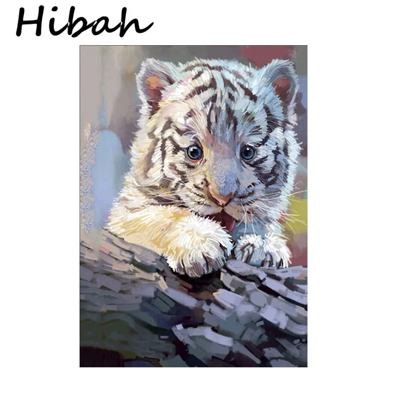 

Cute Tiger 5D Diamond Cross stitch Mosaics Embroidery Crystal DIY Home Wall Decoration Hot