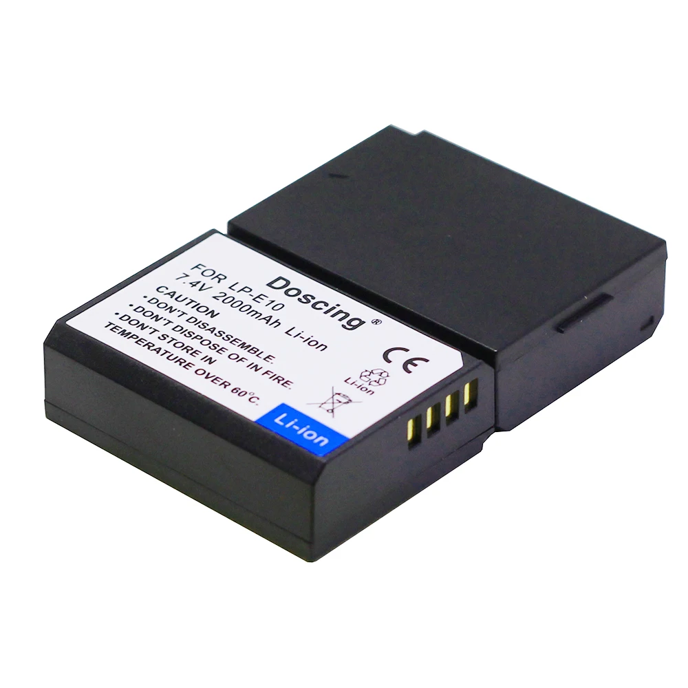 Doscing 3 шт. LP E10 LPE10 камера батарея + LED USB двойное зарядное устройство для Canon EOS 1100D 1200D