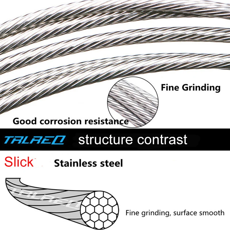 1 шт. скользкий тормозной переключатель из нержавеющей стали, внутренний кабель для MTB шоссейного велосипеда, набор тормозных тросов для переключения передач, Внутренний провод, кабель переключения передач
