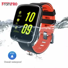 Frompro GV68 Сенсорный экран Bluetooth Smart Браслет IP68 Водонепроницаемый Поддержка сердечного ритма Мониторы/Bluetooth вызова/звонки напомнить и т. д.