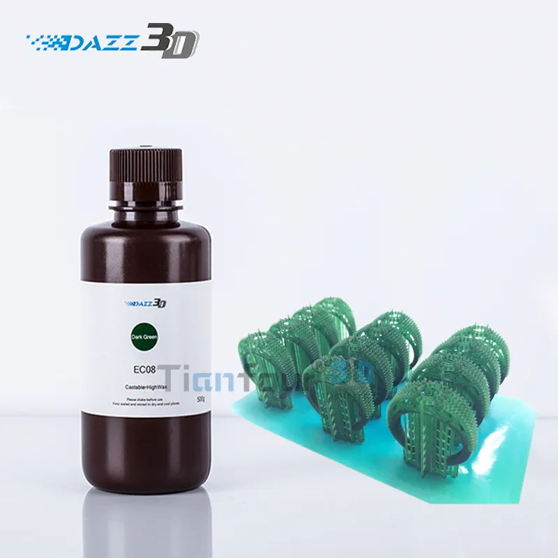 

Dazz 3D most advanced 405nm UV Resin for sla/dlp/lcd 3D Printer Jewelry dentistry precision parts model