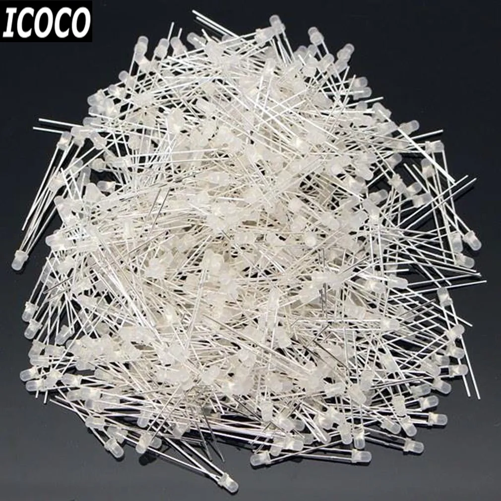 ICOCO 3D Квадрат DIY светодиодный куб комплект 8x8x8 3 мм синий/красный светильник