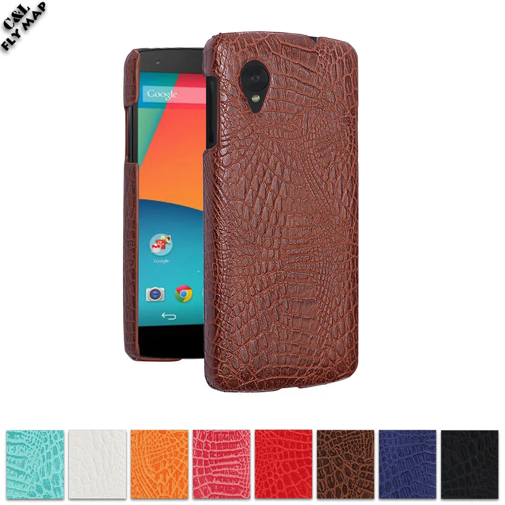 

Crocodile Case for LG Nexus 5 D820 D821 Hard PC Protective Phone Cover Coque for Google Nexus5 5th D 820 821 Leather Shell Bag