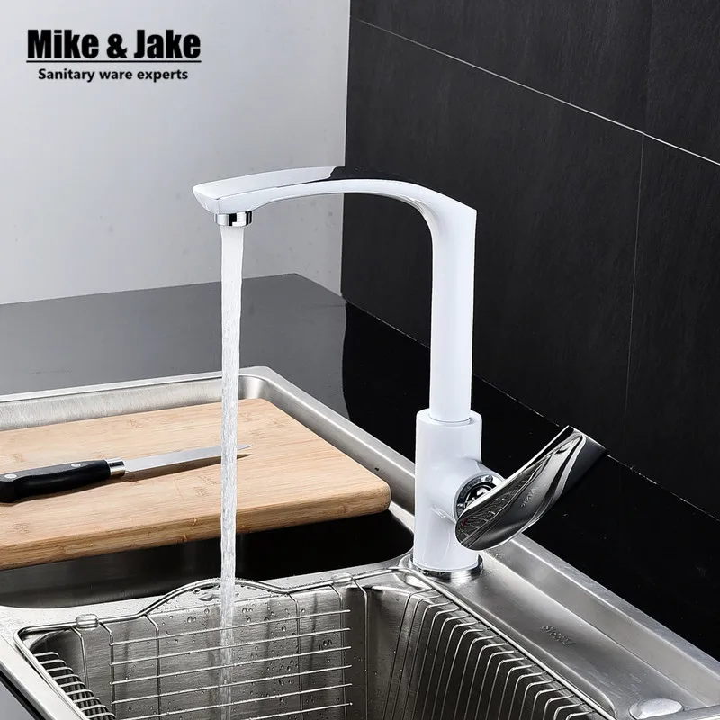 Colorful kitchen faucet mixer Torneiras sink kitchen taps Contemporary Copper Basin Faucet Hot And Cold Rotating