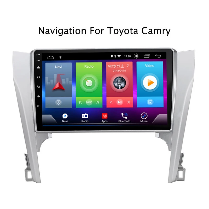 Cheap Smart Full touch Android 8.1 car gps navigation player for TOYOTA Camry 2013 stereo radio bluetooth multimedia DSP head unit 1
