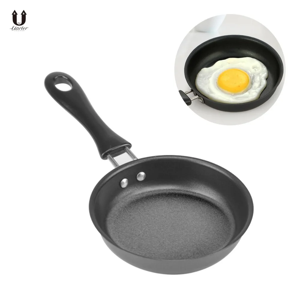 

Uarter Mini Portable Non-Stick Frying Pan Pot Saucepan Pancake Omelette Breakfast Cooking Pan Kitchen Cookware