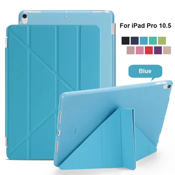

For iPad Pro 10.5 Case,Redlai Ultra-thin Foldable Leather Smart Case Auto Sleep/Wake Back Cover For New iPad 2017 iPad Pro 10.5"
