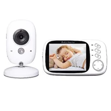 3.2 inch vigilabebes 603 Spanish Menu IR Night vision 2 way talk 8 Lullabies Temperature monitor video nanny fetal vigila bebes