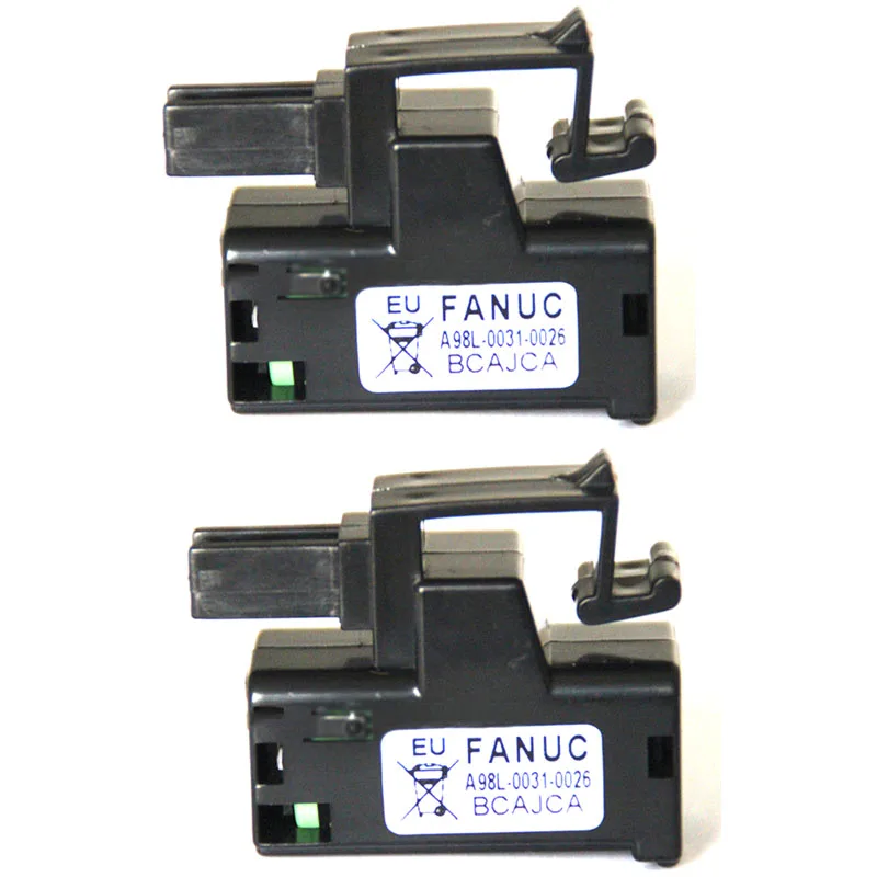 

Lot 2pcs A98L-0031-0026 3V 1750mAh Industrial PLC CNC Lithium Battery for Fanuc CNC PLC System A02b-0309-k102 Battery Pack