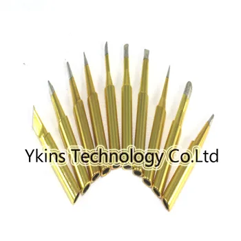 

10pcs/lot Gold color Lead-Free Soldering station tip Solder Iron Tips 900M-T for Hakko 936 fx888/888D SAIKE 909D/852 CXG 936d