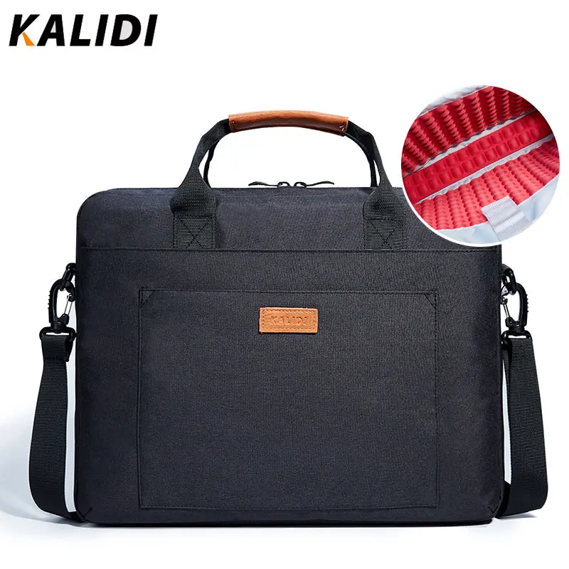 Продажа Сумка для ноутбука KALIDI 13,3, 15,6, 17,3 дюймов, водонепроницаемая сумка для ноутбука Macbook Air Pro 13, 15, сумка через плечо для компьютера, портфель, сумка