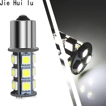 

1Pcs White 1157 1156 P21W BA15S Bay15d 18 LED 5050 SMD Tail Brake Signal Side Light Bulb 12V