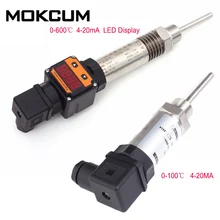 0-600 Celuis 0-100 Celuis PT100 capteur Module capteur de température 4-20mA affichage de LED intégré transmetteur de température DC 24V(China)