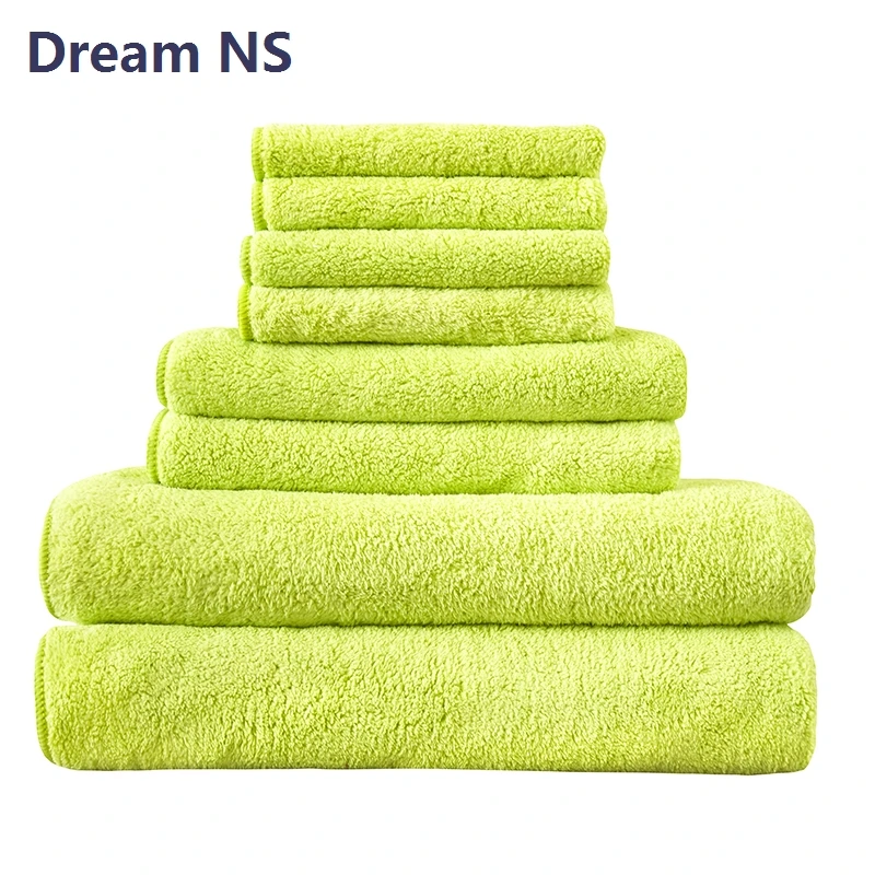 8 шт. набор полотенец из микрофибры, мягкое абсорбирующее банное полотенце для взрослых, быстросохнущее полотенце для рук, набор полотенец Juego de toallas