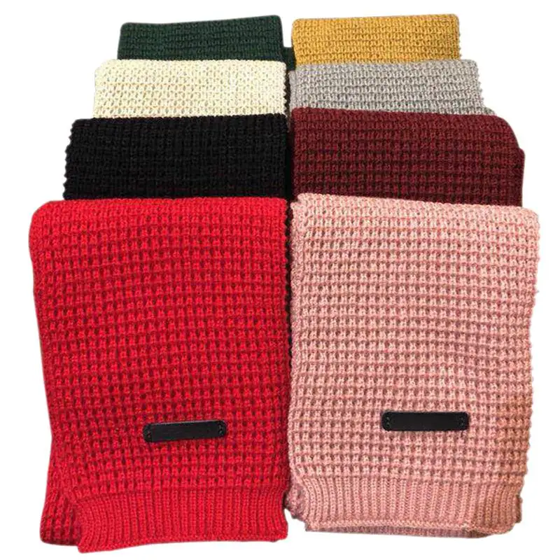 

1pc Children Baby Scarf Lovely Boys Girls Baby Kid Fashion Knitted Scarf Autumn Winter Warm Solid Scarf